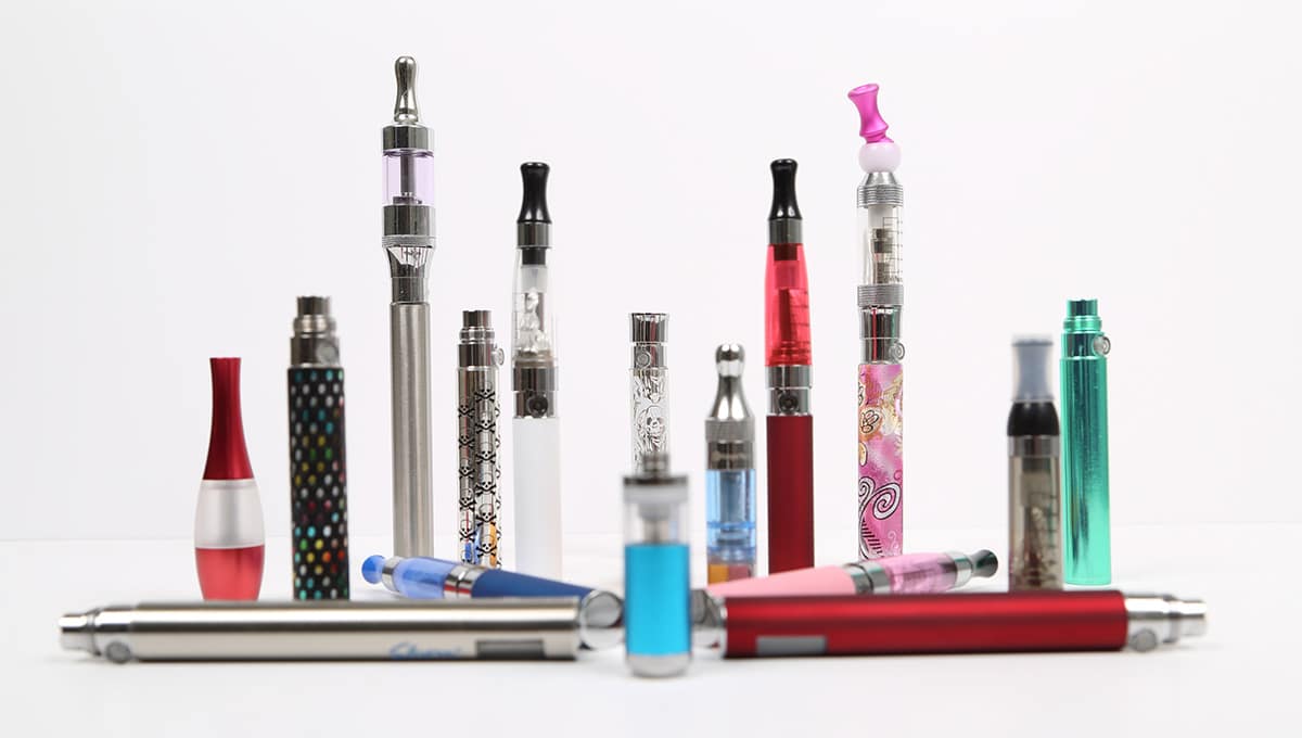 a group of different colored electronic devices